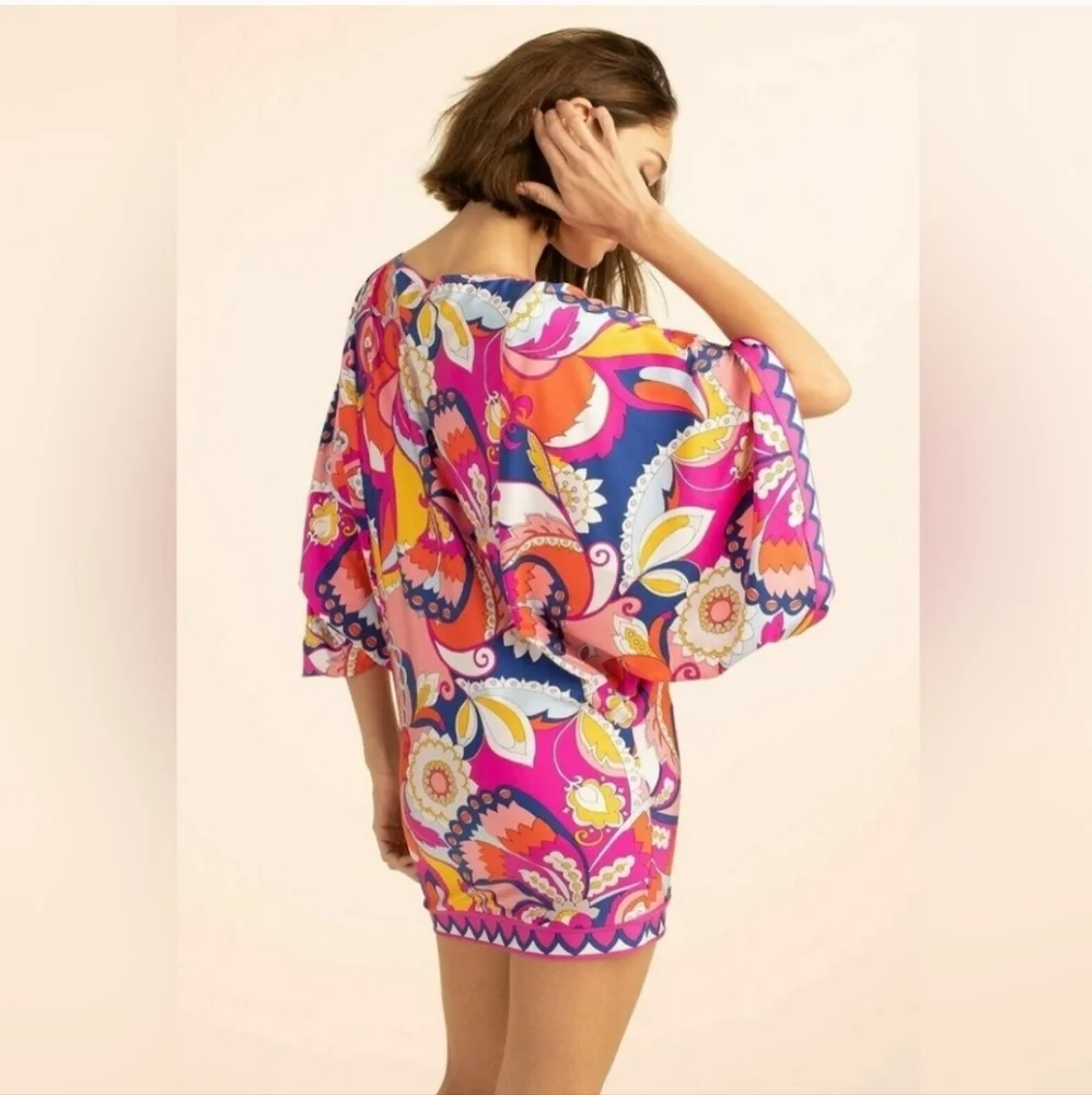 Trina Turk Sevilla Tunic Cover Up (Medium) New Nwot